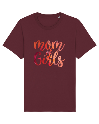 Mom Of Girls Burgundy