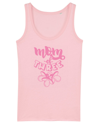 Mom Of Three Cotton Pink