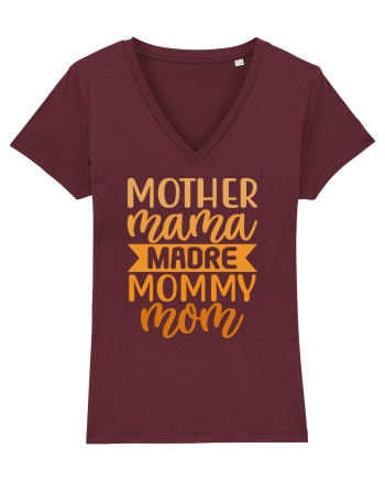 Mother Mama Madre Mommy Mom Burgundy
