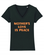 Mother's Love Is Peace Tricou mânecă scurtă guler V Damă Evoker