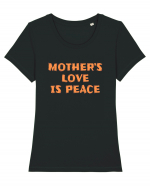 Mother's Love Is Peace Tricou mânecă scurtă guler larg fitted Damă Expresser