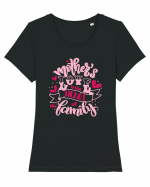 Mother's Love Is The Heart Of The Family Tricou mânecă scurtă guler larg fitted Damă Expresser