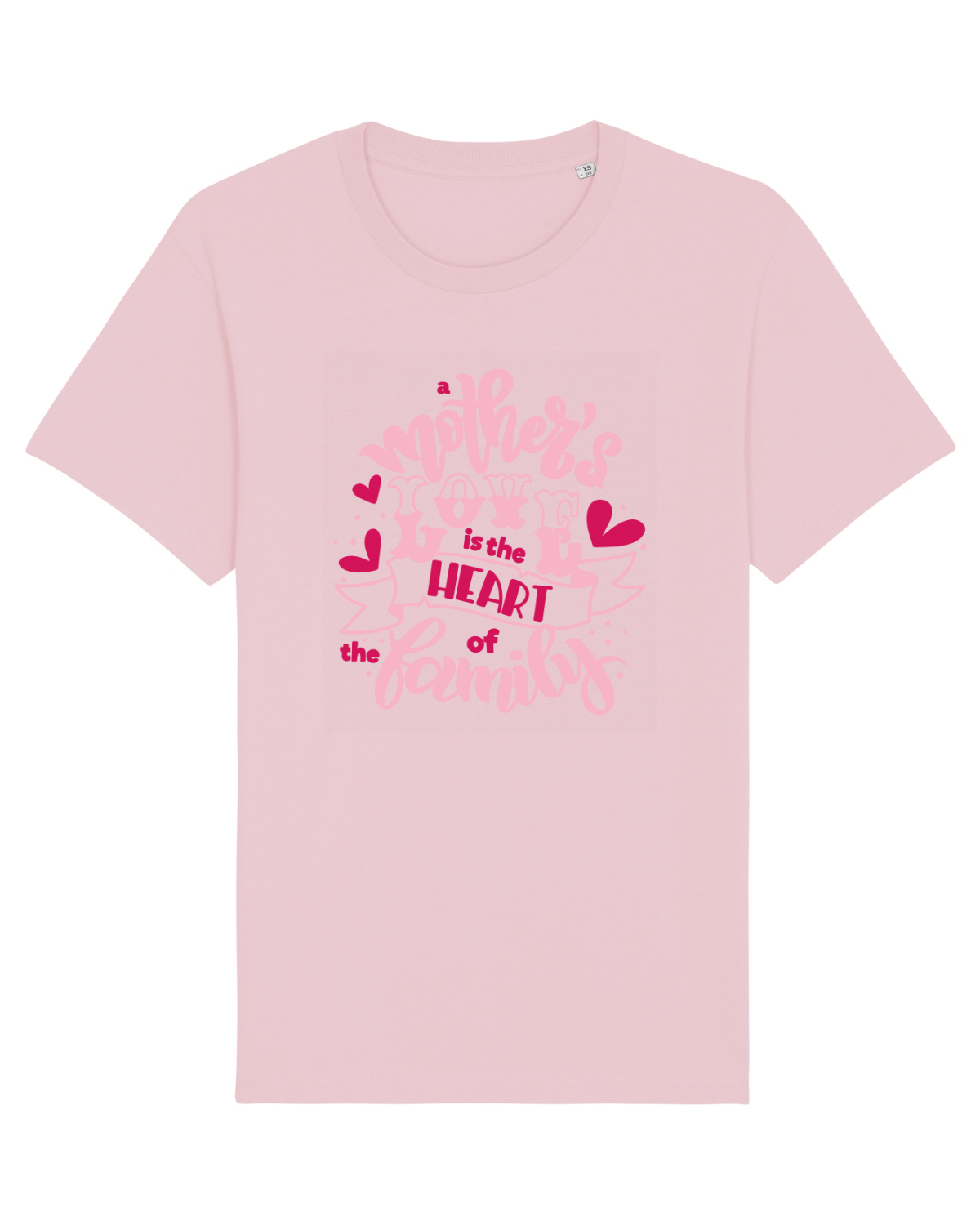 Tricou mânecă scurtă Unisex Rocker Cotton Pink