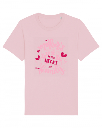 Mother's Love Is The Heart Of The Family Cotton Pink