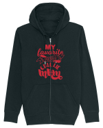 My Favorite People Call Me Mom Hanorac cu fermoar Unisex Connector