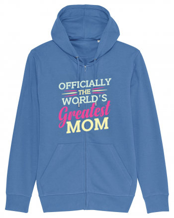 Officially The World's Greatest Mom Bright Blue