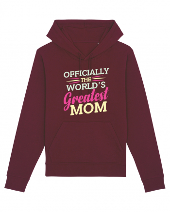 Officially The World's Greatest Mom Burgundy