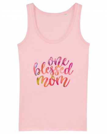 One Blessed Mom Cotton Pink