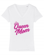 Queen Mom Tricou mânecă scurtă guler V Damă Evoker