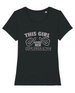 This Girl Loves Her Husband Tricou mânecă scurtă guler larg fitted Damă Expresser