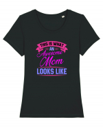 This Is What An Awesome Mom Looks Like Tricou mânecă scurtă guler larg fitted Damă Expresser