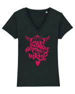 Warrior Mom Tricou mânecă scurtă guler V Damă Evoker