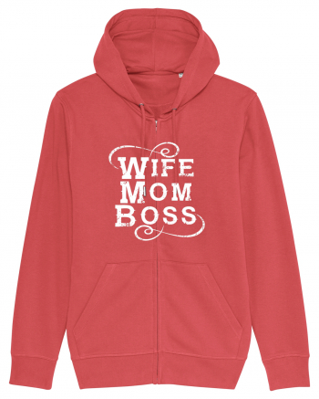 Wife Mom Boss Carmine Red