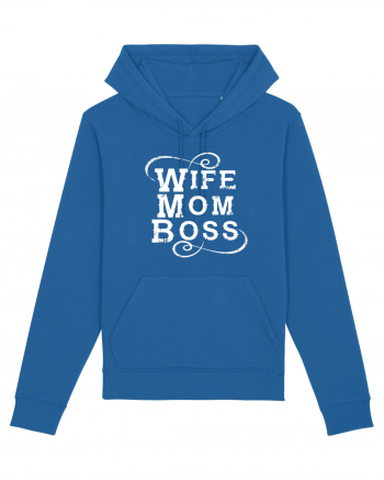 Wife Mom Boss Royal Blue