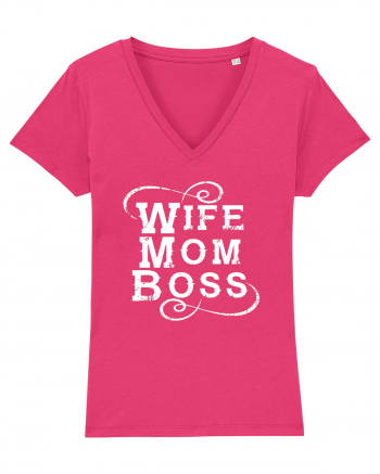 Wife Mom Boss Raspberry