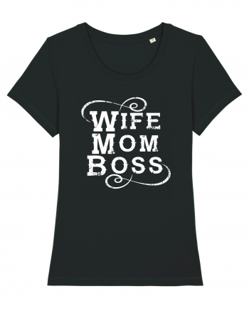 Wife Mom Boss Black