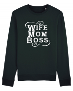 Wife Mom Boss Bluză mânecă lungă Unisex Rise