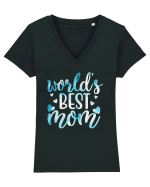 World's Best Mom Tricou mânecă scurtă guler V Damă Evoker