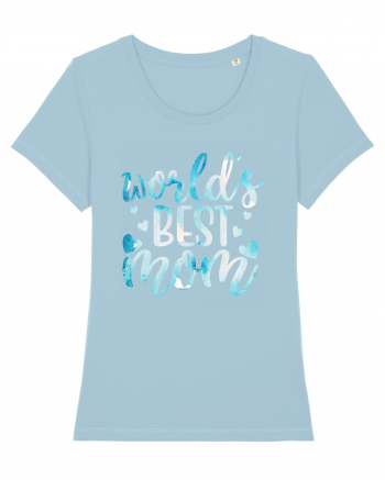 World's Best Mom Sky Blue