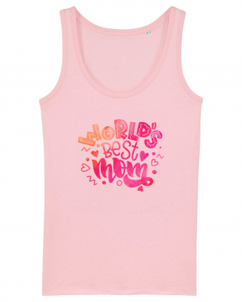 World's Best Mom Cotton Pink