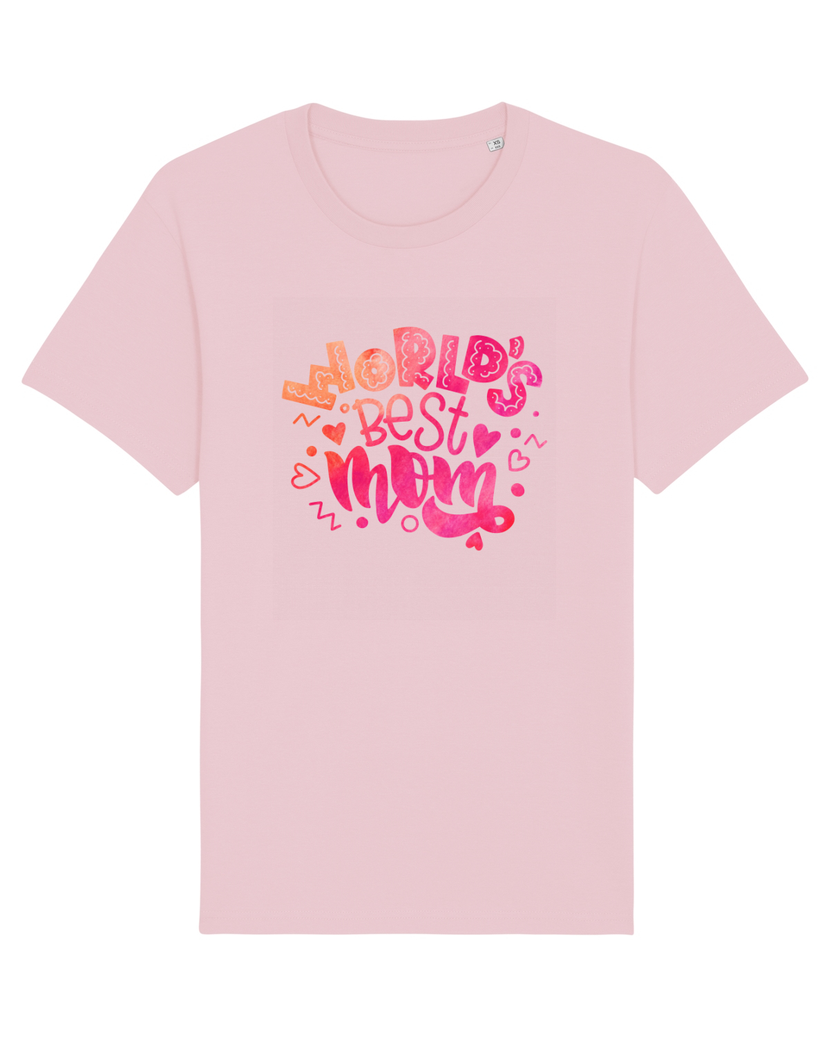 Tricou mânecă scurtă Unisex Rocker Cotton Pink