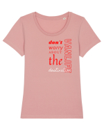 Don't Worry Tricou mânecă scurtă guler larg fitted Damă Expresser