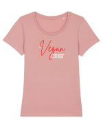 Be Vegan!!! Tricou mânecă scurtă guler larg fitted Damă Expresser