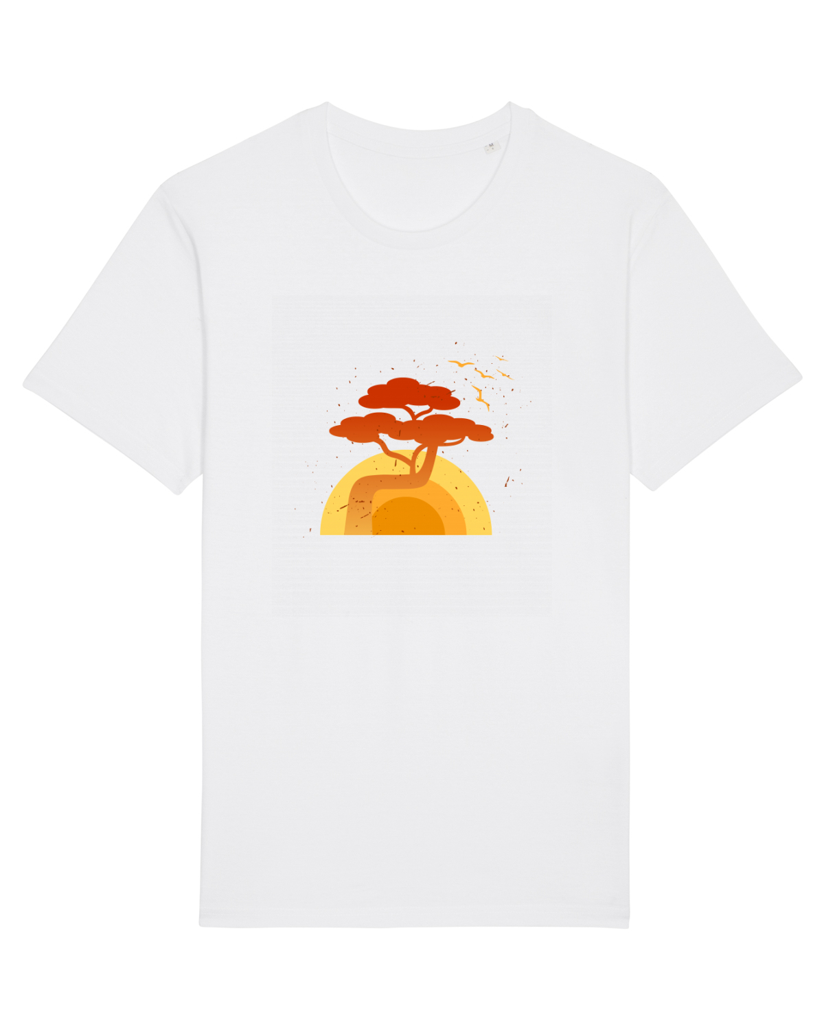 Tricou mânecă scurtă Unisex Rocker White