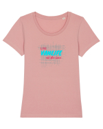 Vanlife Tricou mânecă scurtă guler larg fitted Damă Expresser