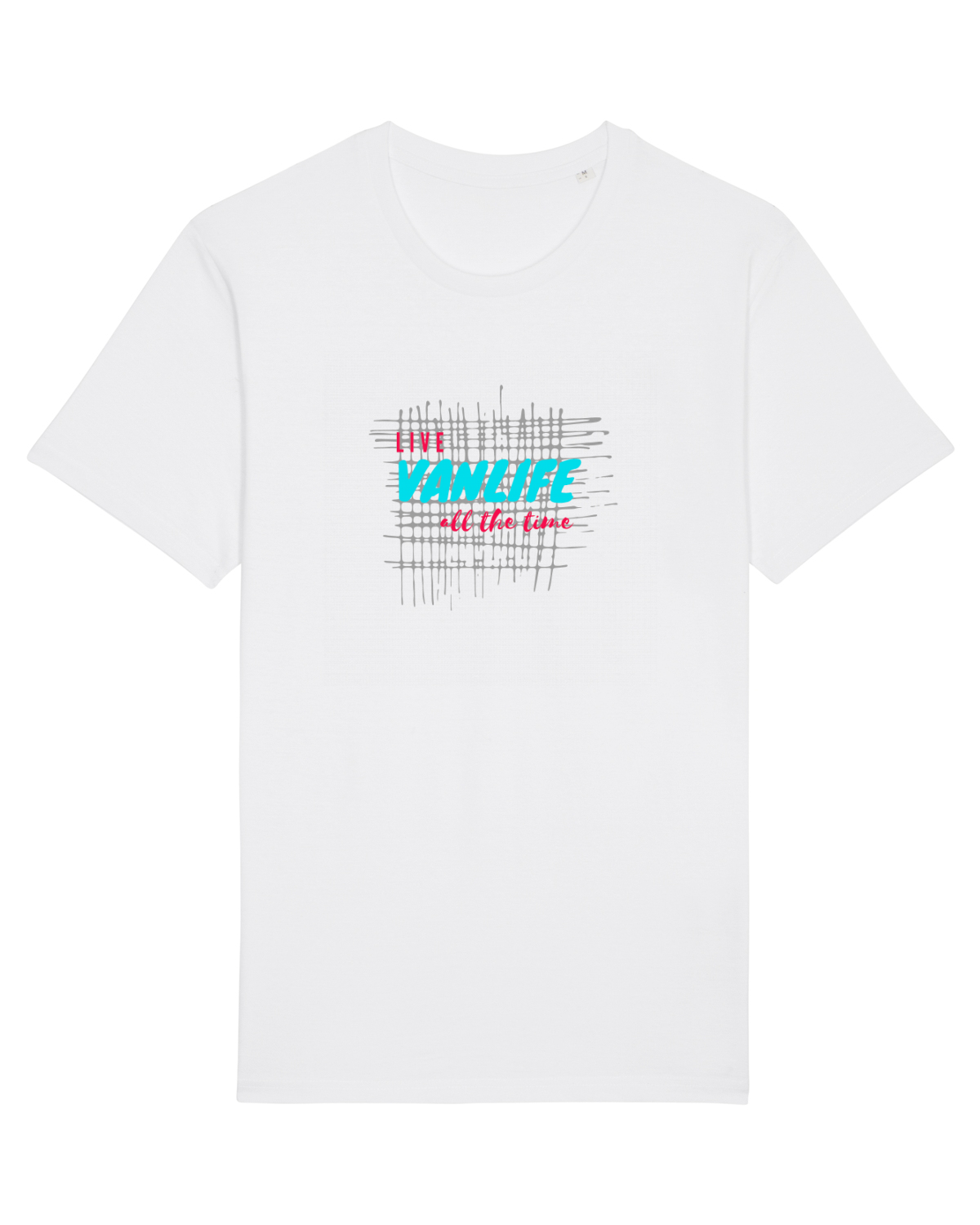 Tricou mânecă scurtă Unisex Rocker White