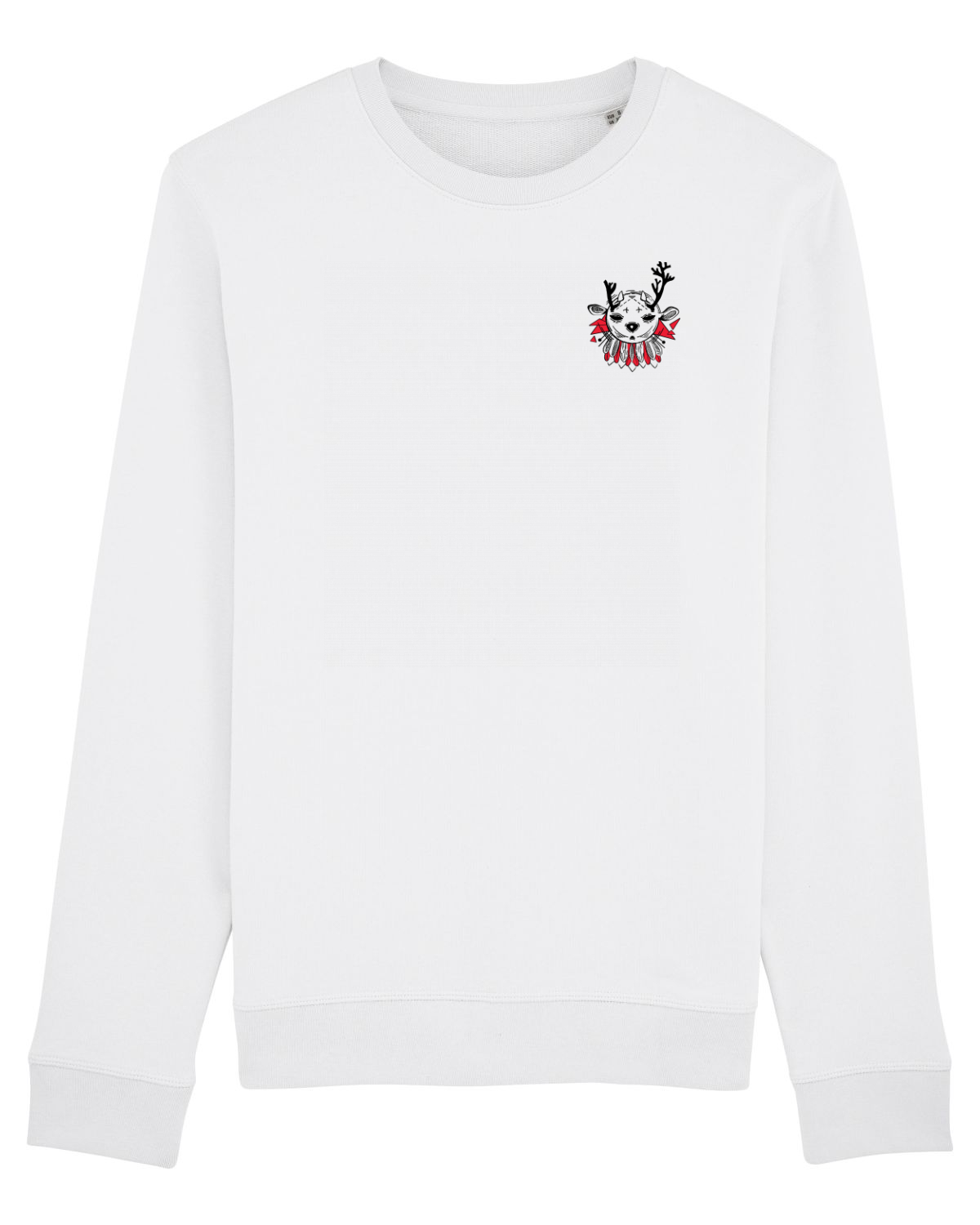 Bluză mânecă lungă Unisex Rise White