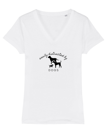 Easily Distracted By Dogs White