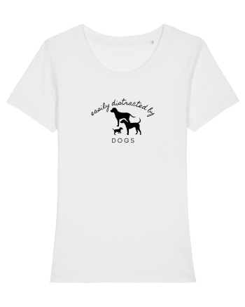 Easily Distracted By Dogs White