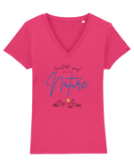 I'm Not Anti-social  Tricou mânecă scurtă guler V Damă Evoker
