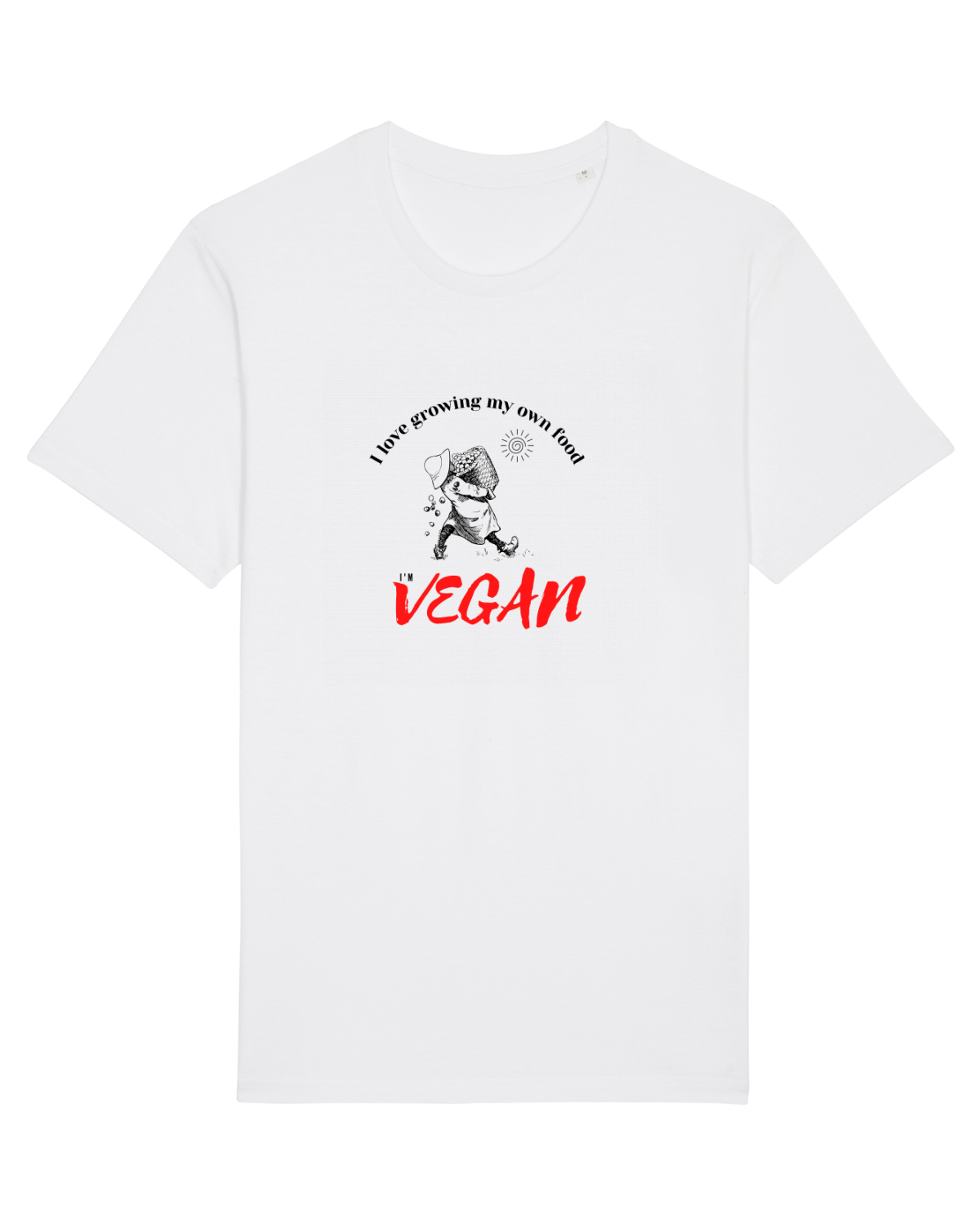 Tricou mânecă scurtă Unisex Rocker White