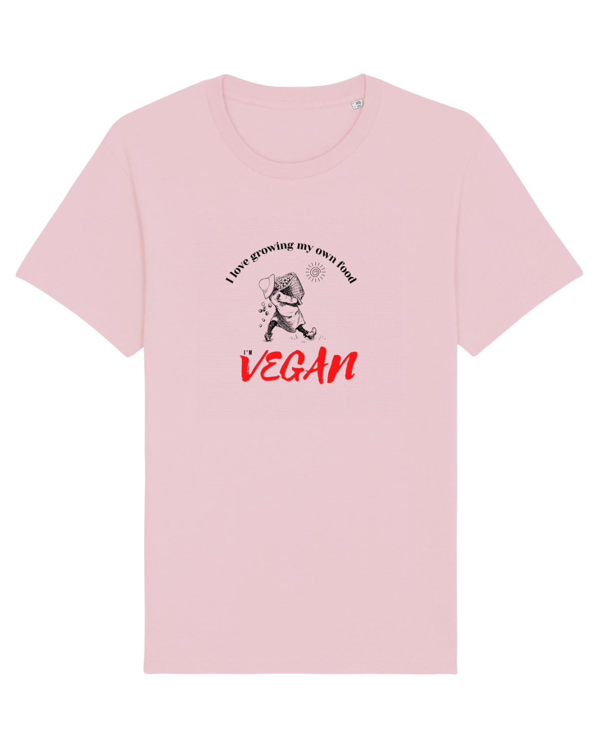 Tricou mânecă scurtă Unisex Rocker Cotton Pink