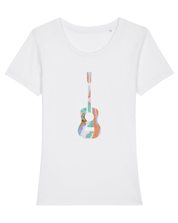 Chitară Funky White