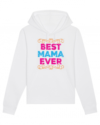 Best Mama Ever Retro Style White