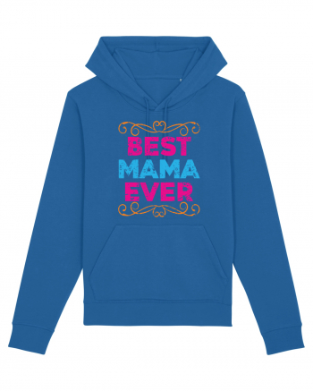 Best Mama Ever Retro Style Royal Blue