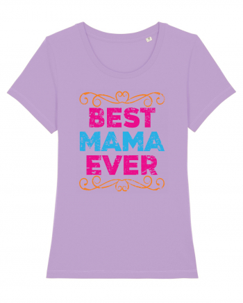 Best Mama Ever Retro Style Lavender Dawn