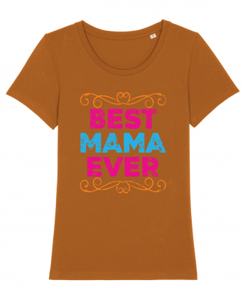 Best Mama Ever Retro Style Roasted Orange