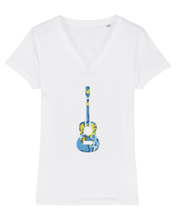 Chitară Funky White