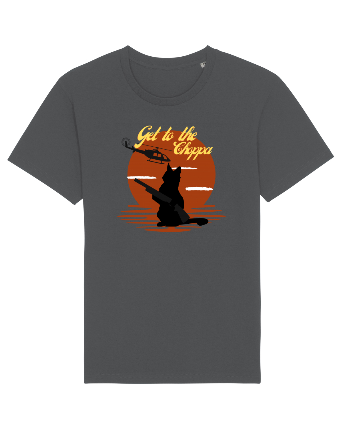 Tricou mânecă scurtă Unisex Rocker Anthracite