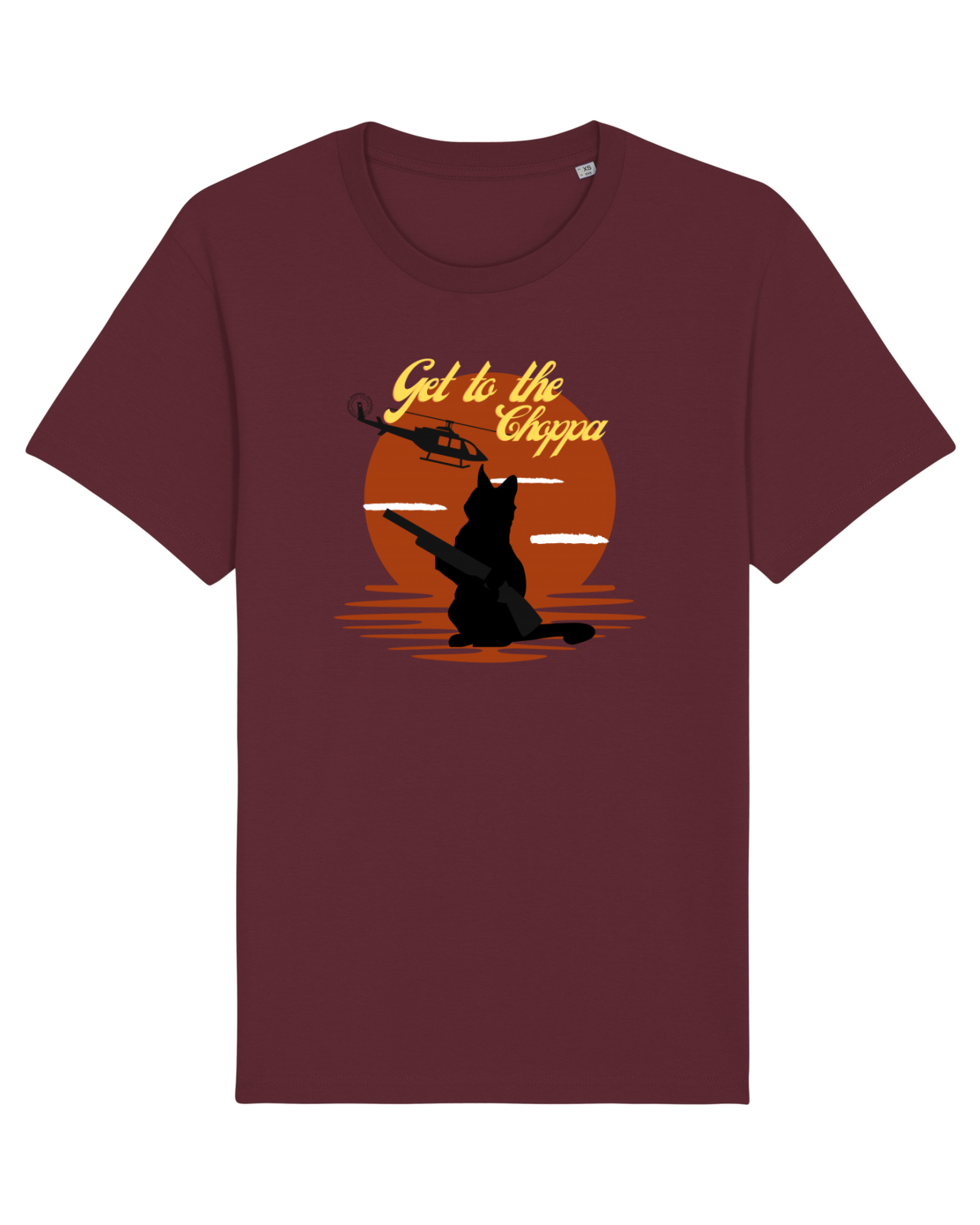 Tricou mânecă scurtă Unisex Rocker Burgundy