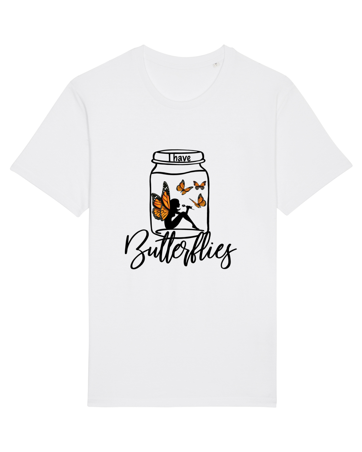 Tricou mânecă scurtă Unisex Rocker White
