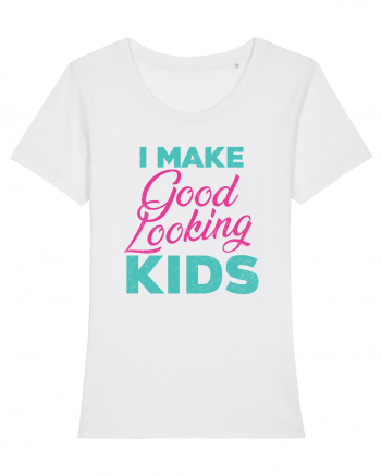 I Make Good Looking Kids Retro Style White