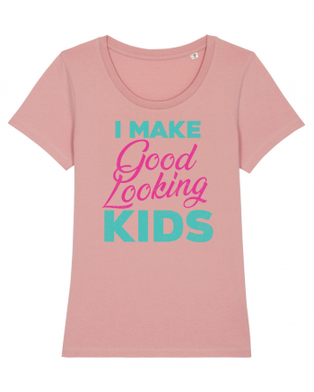 I Make Good Looking Kids Retro Style Canyon Pink