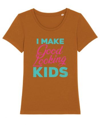 I Make Good Looking Kids Retro Style Roasted Orange