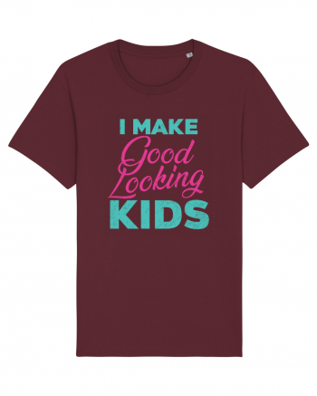 I Make Good Looking Kids Retro Style Burgundy