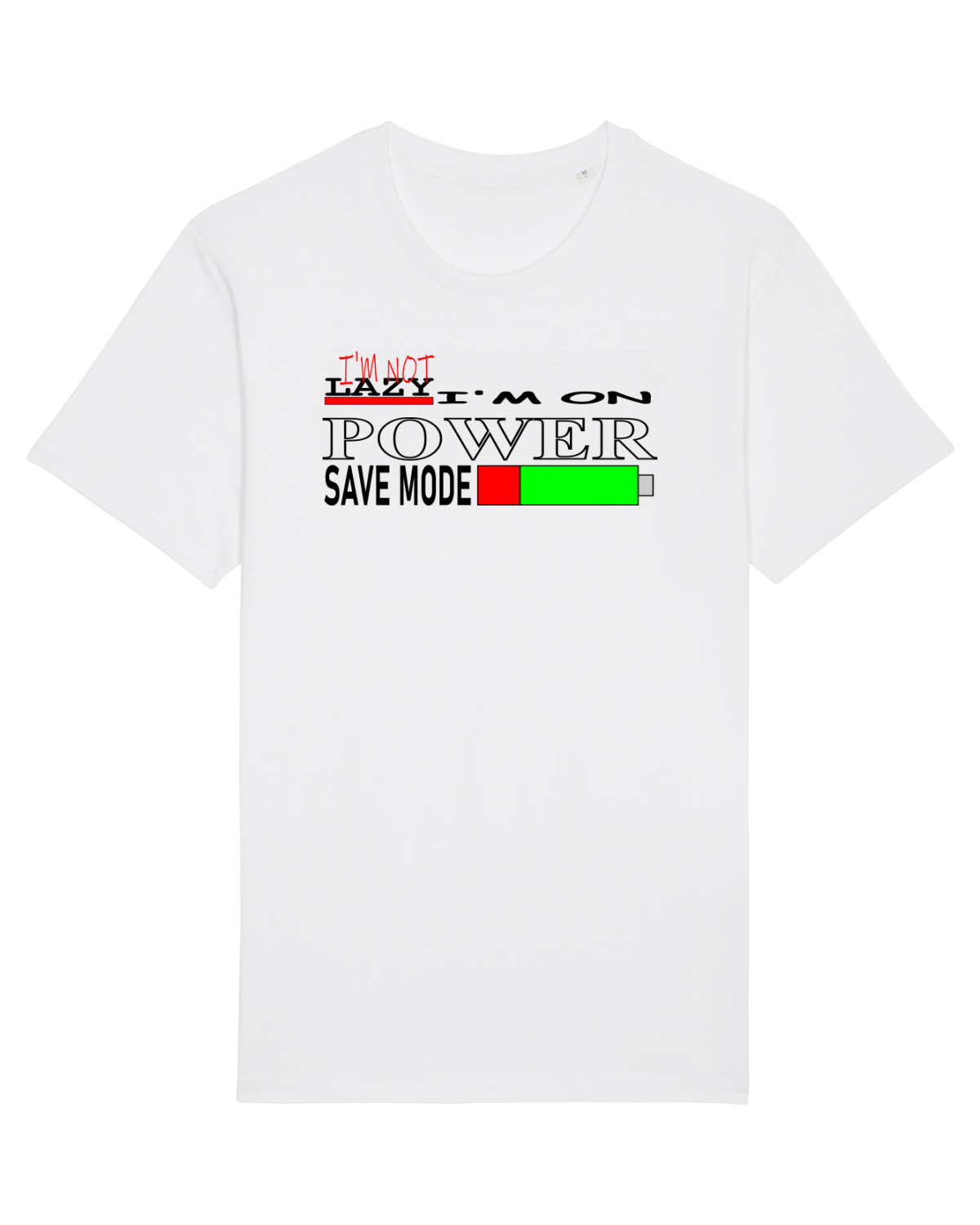 Tricou mânecă scurtă Unisex Rocker White